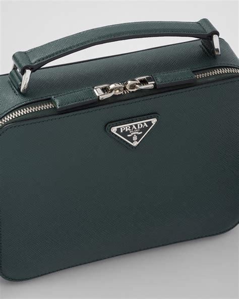 emerald prada|Emerald Prada Brique Saffiano leather bag .